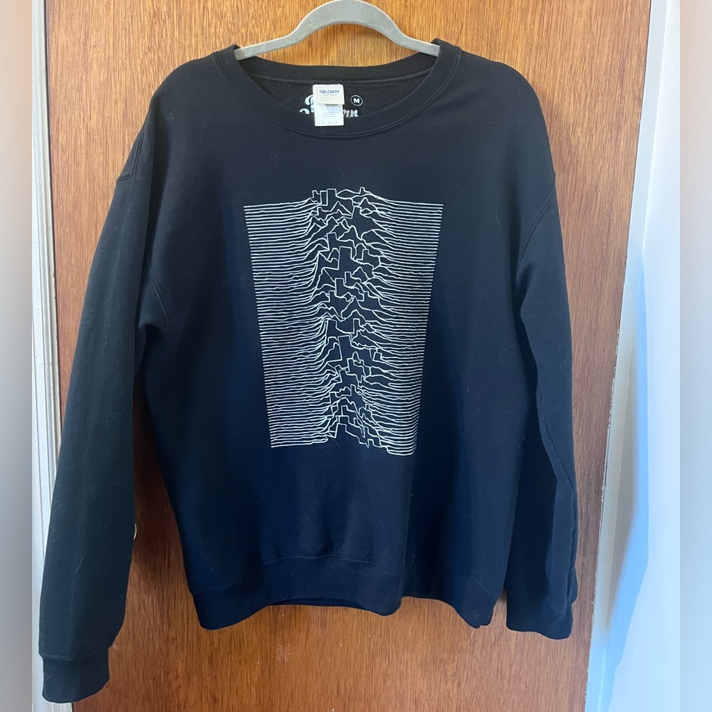 Texas x Joy Division relaxed black hoodie